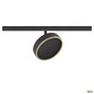 Preview: SLV 1009016 GRIP! FLAT, 48V Spot, DALI, rund, 2700/3000 K, 14.5 W, schwarz / gold