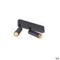 Preview: SLV 1009046 GRIP! S, Deckenaufbauleuchte, double, PHASE, 2700 K, 21 W, 29°, schwarz / gold