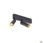 Preview: SLV 1009047 GRIP! S, Deckenaufbauleuchte, double, PHASE, 3000 K, 21 W, 29°, schwarz / gold
