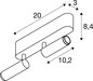 Preview: SLV 1009048 GRIP! S, Deckenaufbauleuchte, double, PHASE, 2700 K, 21 W, 29°, bronze / schwarz