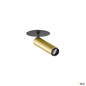 Preview: SLV 1009058 GRIP! S, Deckeneinbauleuchte, PHASE, 2700 K, 29°, IP20, zylindrisch, gold / schwarz