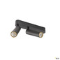 Preview: SLV 1009079 GRIP! M, Deckenaufbauleuchte, double, PHASE, 3000 K, 28 W, 42°, schwarz / gold