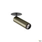 Preview: SLV 1009088 GRIP! M, Deckeneinbauleuchte, PHASE, 2700 K, 42°, IP20, zylindrisch, bronze / schwarz
