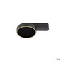 Preview: SLV 1009100 GRIP! FLAT, Deckenaufbauleuchte, PHASE, 2700/3000 K, 15 W, schwarz / schwarz