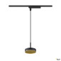 Preview: SLV 1009133 GRIP! FLAT, 1~ Pendelleuchte, PHASE, Pendellänge 200 cm, 2700/3000 K, schwarz / gold