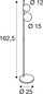 Preview: SLV 1009142 SUN FL, G9, Stehleuchte, rund, 1 x max. 5 W, IP20, schwarz