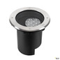 Preview: SLV 1009168 DASAR® L, Bodeneinbauleuchte, asymmetrisch, 3000K, 70°/40°, IP65/IP67, rund, edelstahl / schwarz