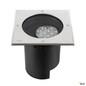 Preview: SLV 1009169 DASAR® L, Bodeneinbauleuchte, asymmetrisch, 3000K, 70°/40°, IP65/IP67, quadratisch, edelstahl / schwarz