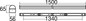 Preview: SLV 1009261 BATTEN P 1500 72, 830/840/850 WH DALI EM 3H