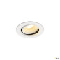Preview: SLV 1009377 NUMINOS® MOVE XS, Deckeneinbauleuchte, 4000 K, 55°, IP20, rund, weiß