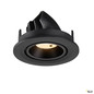 Preview: SLV 1009379 NUMINOS® GIMBLE S, Deckeneinbauleuchte, 2700 K, 20°, IP20, rund, schwarz