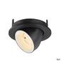 Preview: SLV 1009386 NUMINOS® GIMBLE S, Deckeneinbauleuchte, 2700 K, 55°, IP20, rund, schwarz / weiß