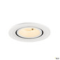Preview: SLV 1009389 NUMINOS® GIMBLE S, Deckeneinbauleuchte, 2700 K, 20°, IP20, rund, weiß