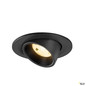 Preview: SLV 1009397 NUMINOS® GIMBLE S, Deckeneinbauleuchte, 3000 K, 20°, IP20, rund, schwarz