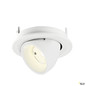 Preview: SLV 1009431 NUMINOS® GIMBLE S, Deckeneinbauleuchte, 4000 K, 55°, IP20, rund, weiß