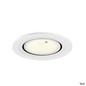 Preview: SLV 1009431 NUMINOS® GIMBLE S, Deckeneinbauleuchte, 4000 K, 55°, IP20, rund, weiß