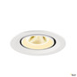 Preview: SLV 1009569 NUMINOS® GIMBLE M, Deckeneinbauleuchte,, 3000 K, 20°, weiß