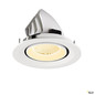Preview: SLV 1009572 NUMINOS® GIMBLE M, Deckeneinbauleuchte,, 3000 K, 40°, weiß