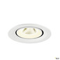 Preview: SLV 1009587 NUMINOS® GIMBLE M, Deckeneinbauleuchte,, 4000 K, 20°, weiß