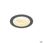 Preview: SLV 1009620 NUMINOS® M, Deckeneinbauleuchte, 3000 K, 55°, IP20, rund, schwarz / weiß