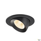 Preview: SLV 1009703 NUMINOS® GIMBLE L, Deckeneinbauleuchte, 2700 K, 20°, IP20, rund, schwarz