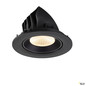 Preview: SLV 1009706 NUMINOS® GIMBLE L, Deckeneinbauleuchte, 2700 K, 40°, IP20, rund, schwarz