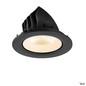 Preview: SLV 1009707 NUMINOS® GIMBLE L, Deckeneinbauleuchte, 2700 K, 40°, IP20, rund, schwarz / weiß