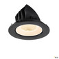 Preview: SLV 1009710 NUMINOS® GIMBLE L, Deckeneinbauleuchte, 2700 K, 55°, IP20, rund, schwarz / weiß