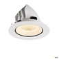 Preview: SLV 1009719 NUMINOS® GIMBLE L, Deckeneinbauleuchte, 2700 K, 55°, IP20, rund, weiß
