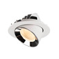 Preview: SLV 1009720 NUMINOS GIMBLE L, Deckeneinbauleuchte weiß/chrom 2700K 55°