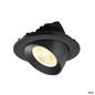 Preview: SLV 1009724 NUMINOS® GIMBLE L, Deckeneinbauleuchte, 3000 K, 40°, IP20, rund, schwarz