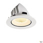 Preview: SLV 1009737 NUMINOS® GIMBLE L, Deckeneinbauleuchte, 3000 K, 55°, IP20, rund, weiß
