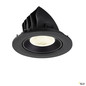 Preview: SLV 1009739 NUMINOS® GIMBLE L, Deckeneinbauleuchte, 4000 K, 20°, IP20, rund, schwarz