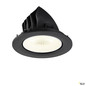 Preview: SLV 1009743 NUMINOS® GIMBLE L, Deckeneinbauleuchte, 4000 K, 40°, IP20, rund, schwarz / weiß