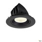 Preview: SLV 1009745 NUMINOS® GIMBLE L, Deckeneinbauleuchte, 4000 K, 55°, IP20, rund, schwarz