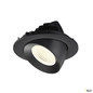Preview: SLV 1009745 NUMINOS® GIMBLE L, Deckeneinbauleuchte, 4000 K, 55°, IP20, rund, schwarz