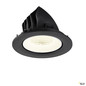 Preview: SLV 1009746 NUMINOS® GIMBLE L, Deckeneinbauleuchte, 4000 K, 55°, IP20, rund, schwarz / weiß