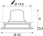 Preview: SLV 1009862 NUMINOS® MOVE L, Deckeneinbauleuchte, 4000 K, 55°, IP20, rund, weiß