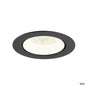 Preview: SLV 1009907 NUMINOS® GIMBLE XL, Deckeneinbauleuchte,, 4000 K, 55°, schwarz / weiß