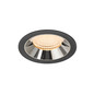 Preview: SLV 1009926 NUMINOS XL, Deckeneinbauleuchte schwarz/chrom 2700K 55°