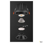 Preview: SLV 1009939 NUMINOS® XL, Deckeneinbauleuchte, 3000 K, 40°, IP20, rund, schwarz