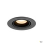 Preview: SLV 1010032 NUMINOS® GIMBLE XS, Deckeneinbauleuchte, 2700 K, 55°, IP20, rund, schwarz