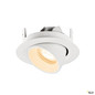Preview: SLV 1010042 NUMINOS® GIMBLE XS, Deckeneinbauleuchte, 2700 K, 55°, IP20, rund, weiß