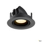 Preview: SLV 1010047 NUMINOS® GIMBLE XS, Deckeneinbauleuchte, 3000 K, 40°, IP20, rund, schwarz