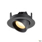 Preview: SLV 1010047 NUMINOS® GIMBLE XS, Deckeneinbauleuchte, 3000 K, 40°, IP20, rund, schwarz