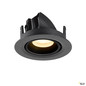 Preview: SLV 1010050 NUMINOS® GIMBLE XS, Deckeneinbauleuchte, 3000 K, 55°, IP20, rund, schwarz
