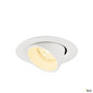 Preview: SLV 1010054 NUMINOS® GIMBLE XS, Deckeneinbauleuchte, 3000 K, 20°, IP20, rund, weiß
