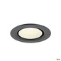Preview: SLV 1010063 NUMINOS® GIMBLE XS, Deckeneinbauleuchte, 4000 K, 20°, IP20, rund, schwarz / weiß
