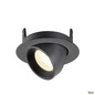 Preview: SLV 1010065 NUMINOS® GIMBLE XS, Deckeneinbauleuchte, 4000 K, 40°, IP20, rund, schwarz
