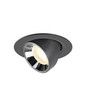Preview: SLV 1010070 NUMINOS GIMBLE XS, Deckeneinbauleuchte schwarz/chrom 4000K 55°